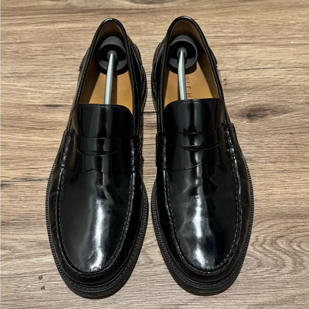 Cole Haan Patent Leather Penny Loafers